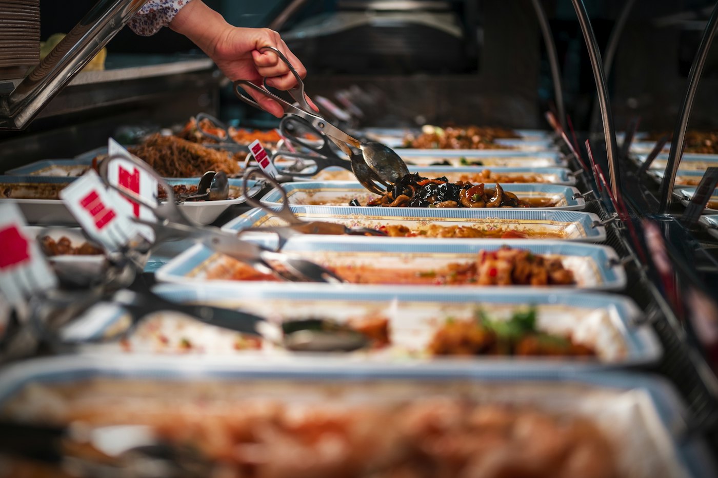 Buffet catering spread