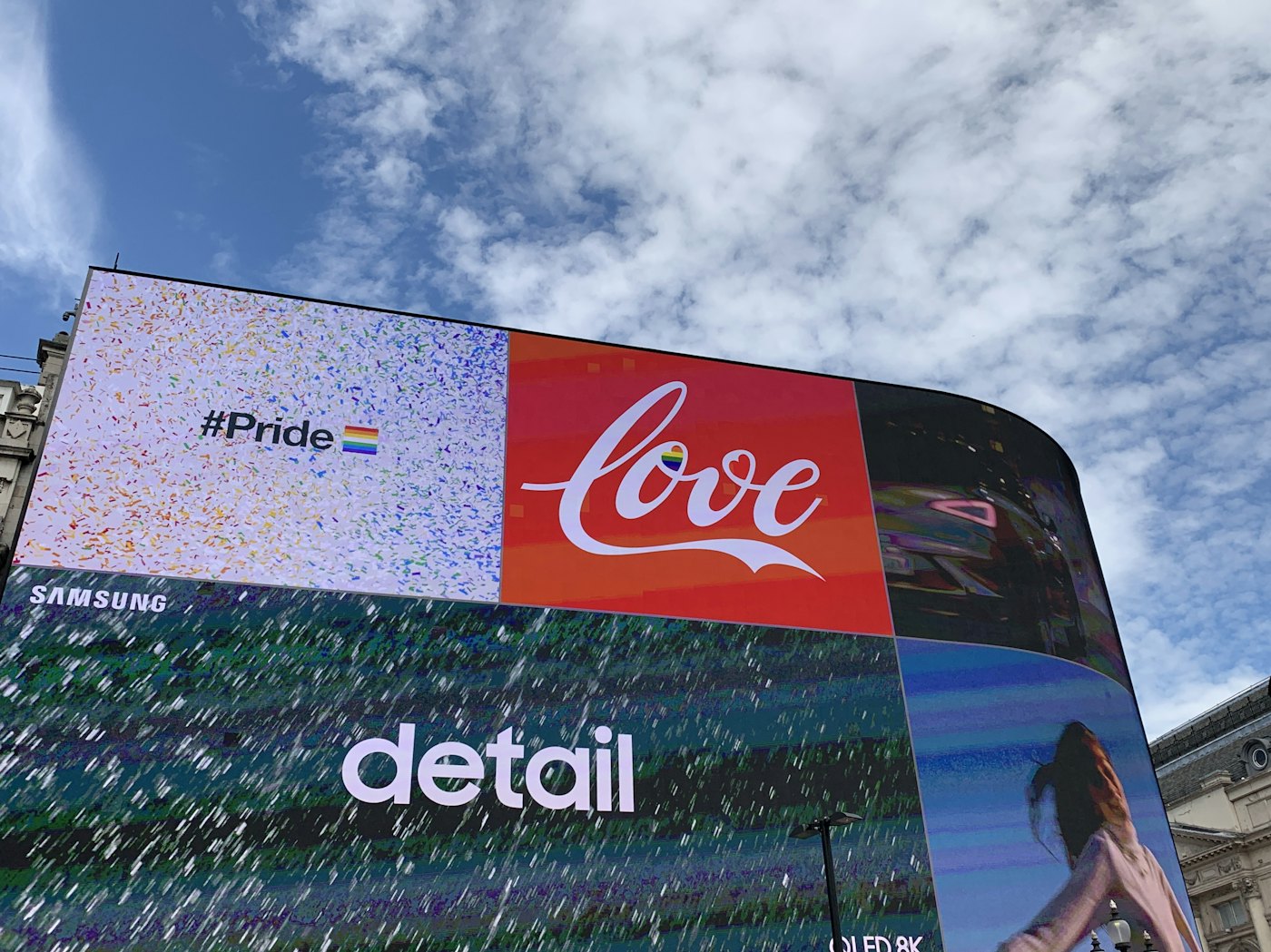 LED video wall at an event