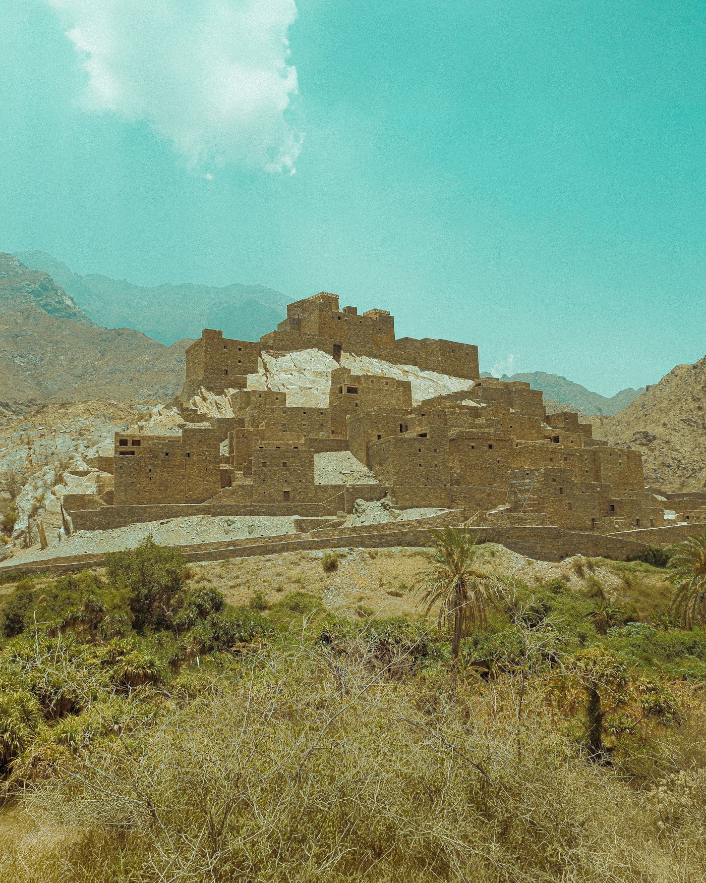 منظر طبيعي في المملكة العربية السعودية