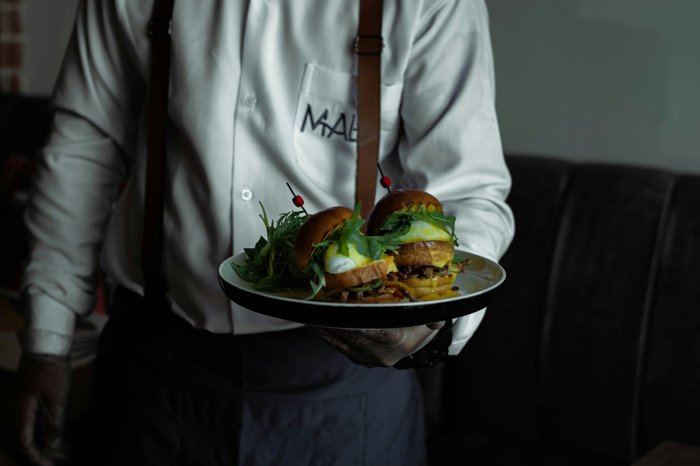 Hospitality staff serving guests