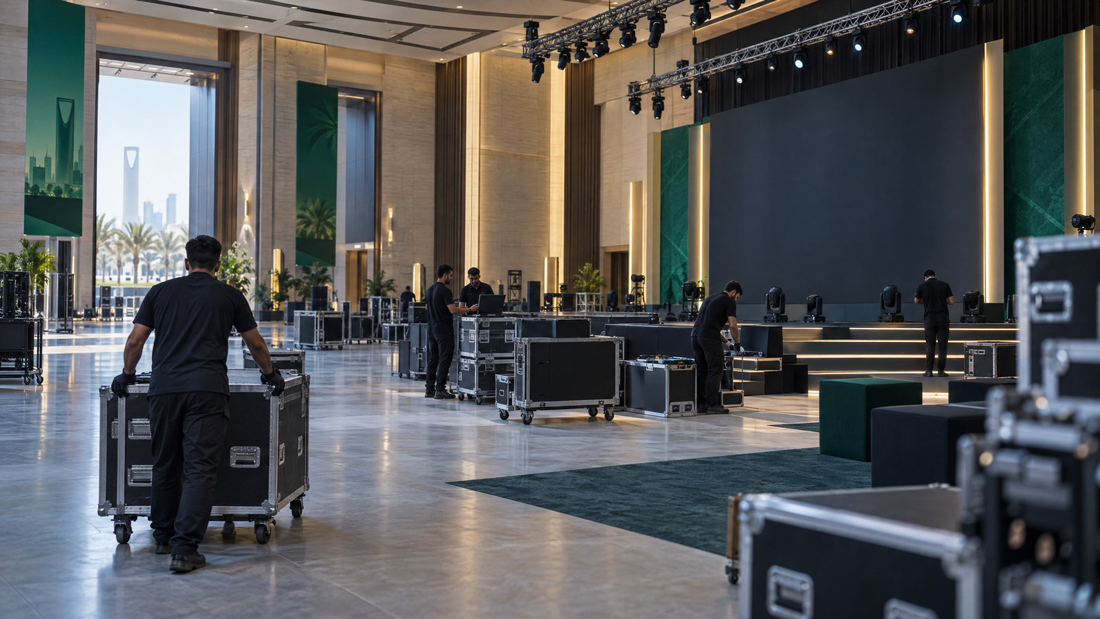 Logistics & On-Site Setup — Smart Events Saudi Arabia